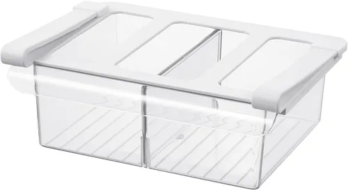 Vista 10 de Organizador extraíble de cajones para refrigerador, contenedores de almacenamiento debajo del estante para organización de refrigerador para frutas