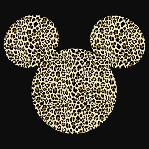 Vista 2 de Junior - Camiseta sin mangas con estampado de guepardo y logotipo de Mickey Mouse para mujer, estilo casual y divertido