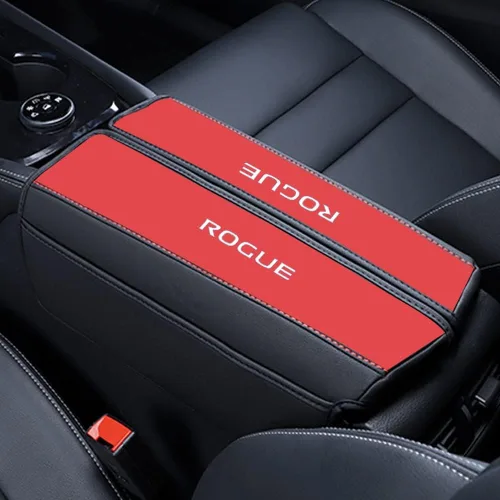 Vista 8 de XITER Protector de funda para reposabrazos de automóvil, 1 almohadilla de cuero para consola central para Nissan Rogue 2014-2020, 2017-2022 Rogue