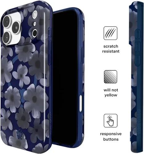 Vista 343 de VELVET CAVIAR Funda para iPhone 15, compatible con MagSafe, probada contra caídas de 10 pies, fundas protectoras de diseño, leopardo color rosa