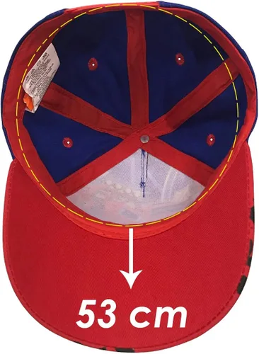 Vista 5 de Nickelodeon Boys Blaze and The Monster Machine - Gorra de béisbol, 100% algodón, color rojo, Rojo
