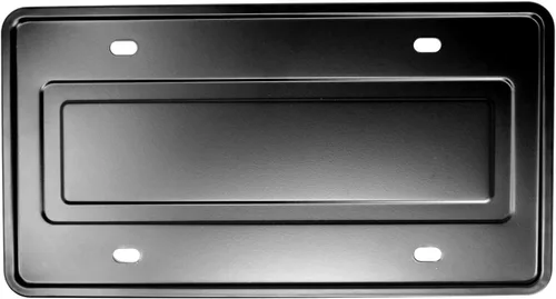 Vista 5 de Soporte de placa de matrícula de acero inoxidable duradero con refuerzo trasero (negro)