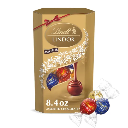 Vista 23 de Lindt Lindor - Trufas de chocolate extra oscuro 60 %, caramelo de chocolate negro con centro de trufa suave y derretida, ideal para regalar, 5.1