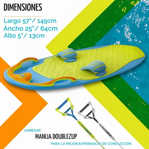 Vista 6 de ZUP Tienes esta tabla todo en uno para Kneeboarding, Wakeboard, Wakeskating y Wakesurf, diseño versátil para todas las edades, disponible en modelos