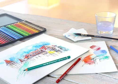 Vista 5 de Faber-Castell Albrecht Dürer® - Lápices de acuarela para artistas, lata de 60