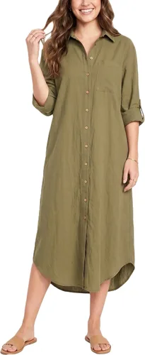Vista 10 de Kuraki Vestido camisero casual con estampado y botones en la parte delantera para mujer Mezclilla