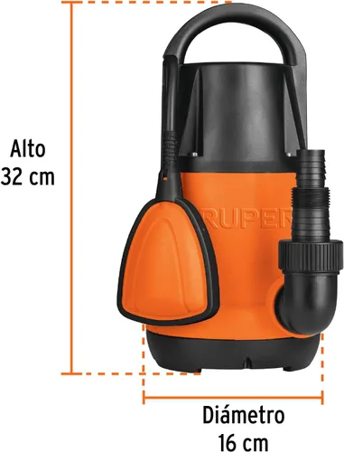 Vista 3 de TRUPER BOS-1LP Bombas de agua limpia sumergibles 1Hp (750 w)