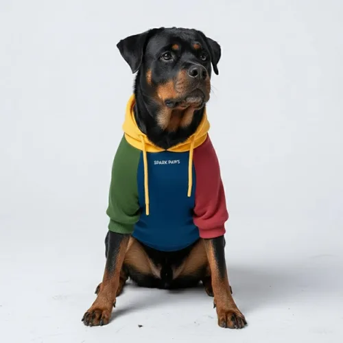 Vista 59 de Spark Paws Sudadera con capucha para perro, suéter de primera calidad para perros pequeños, medianos y grandes Trajes cálidos para bulldogs