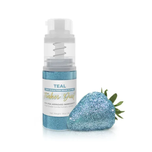 Vista 17 de Bakell - Brillantina Negra Tinker Dust (4g, 1x Mini Bomba de Pulverización) Brillantina Comestible para Alimentos, Postres y Bebidas! Negro