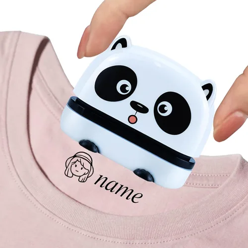 Vista 8 de Sello personalizado para ropa, sello con nombre personalizado, impermeable, no se decolora, 4 estilos