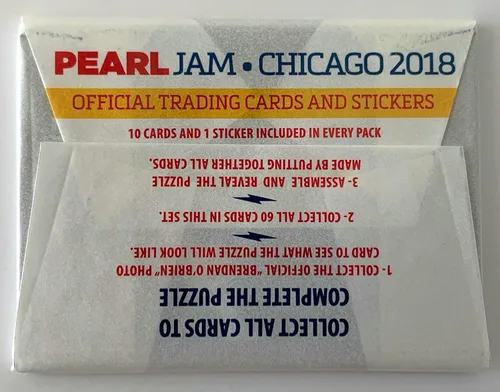 Vista 4 de Pearl Jam baseball card pack 2018 Chicago wrigley field cubs