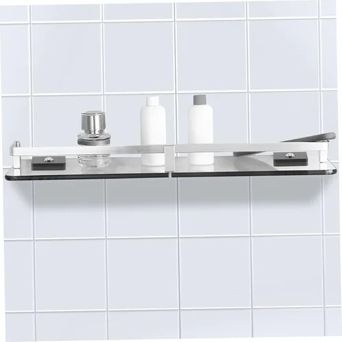 Vista 5 de Uonlytech Abrazadera para estantería, 8 piezas, soportes de estante de vidrio, fácil de instalar