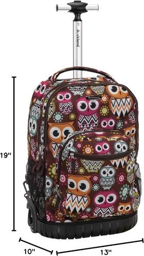 Vista 28 de Rockland, bolsa de viaje de 19 pulgadas, con ruedas., Negro), R02-BLACK