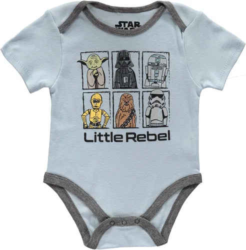 Vista 2 de Enterizo de Star Wars Creeper de Disney para bebés y niños paquete múltiple