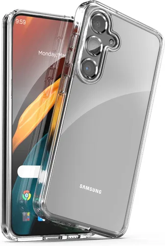 Vista 7 de Encased Funda para Samsung Galaxy S24 con clip para cinturón (transparente) (S24)