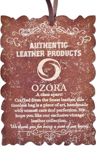 Vista 7 de Ozora Bolso cruzado de cuero oculto para mujeres y hombres con funda desmontable