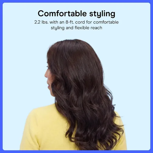 Vista 6 de Cepillo de aire caliente Conair Barril ovalado de 3 pulgadas para cabello ondulado, rizado y texturizado, oro rosa, BC95L