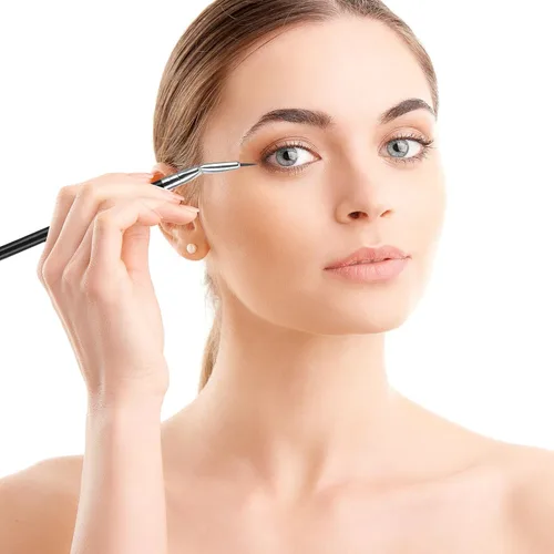 Vista 7 de Paquete de 6 peines para pestañas y cejas, cepillo de rímel de doble punta y herramienta separadora de pestañas para extensiones de pestañas