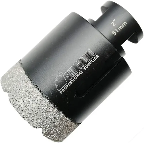 Vista 12 de SHDIATOOL Brocas de núcleo de diamante, 2 unidades de 1/4 de pulgada para porcelana, cerámica, ladrillo, ladrillo al vacío, sierra de agujero