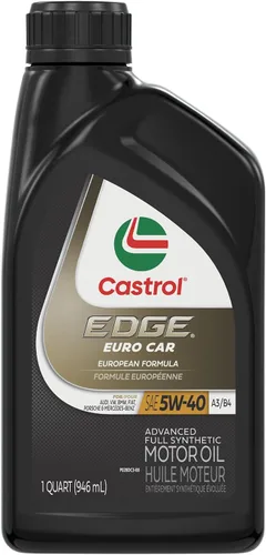 Vista 2 de Castrol EDGE Euro 5W-40 A3/B4 Advanced - Aceite de motor Syn completo, 1 cuarto de galón, paquete de 6