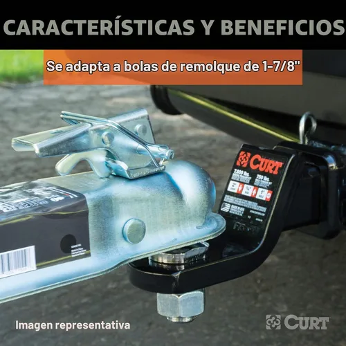 Vista 5 de CURT 25094 Pestillo de reemplazo Posi-Lock para bola de enganche de remolque de 1-7/8 pulgadas