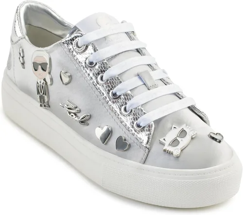 Vista 10 de Karl Lagerfeld Cate Pins - Tenis con cordones para mujer Negro