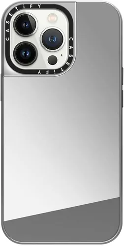 Vista 37 de CASETiFY Funda de espejo para iPhone Air [Reflejante/Compatible con Magsafe / Protección contra caídas de 4.9 pies de grado militar 1X] - Negro