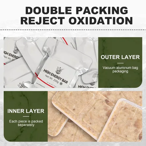 Vista 4 de Emergency Rations Bar, MRE Meals Ready to Eat 2026, Long Shelf Life Food