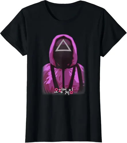 Vista 7 de Squid Game Camiseta de protección de máscara triangular