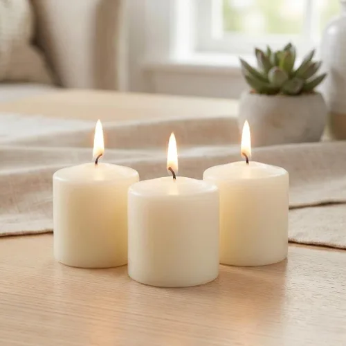 Vista 14 de Richland Tealight paquete de 100 velas de té de duración de 7 horas, color blanco Higlow Plata
