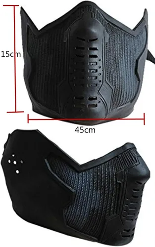 Vista 3 de Yancos, Winter Soldier James Buchanan Bucky Barnes Cosplay, Máscara de látex
