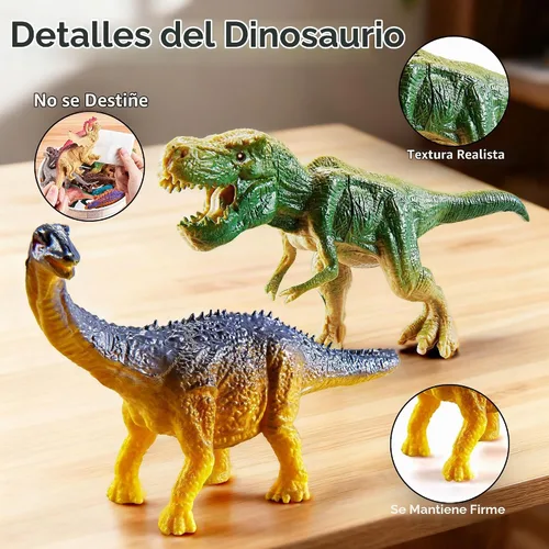 Vista 4 de 46 juguetes de dinosaurio, figuras realistas de dinosaurios