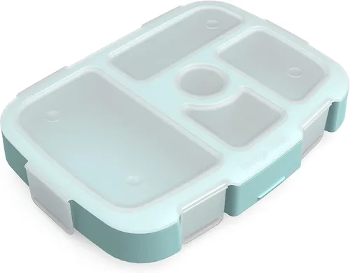 Vista 22 de Bentgo® Kids Prints Bandeja con Cubierta Transparente - Reutilizable, Sin BPA, Recipiente de Preparación de Comidas de 5 Compartimentos con Control