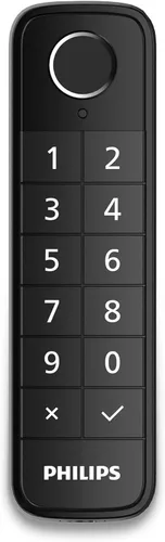 Vista 9 de Philips Teclado inalámbrico de huellas dactilares, solo funciona con Philips WiFi Retrofit Lock DDL230X-10HW y DDL230X-1HWP, código PIN
