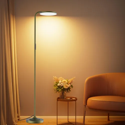 Vista 11 de SIBRILLE Lámpara de pie LED de 36 W, lámpara de pie súper brillante, moderna lámpara alta regulable con control remoto, lámpara de pie de lectura