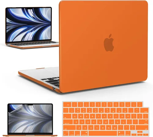 Vista 62 de IBENZER Funda para MacBook Air de 13 pulgadas 2026 2025 2024 2023 2022 M4 A3240 M3 A3113 M2 A2681, funda rígida con cubierta de teclado ScreenFilm