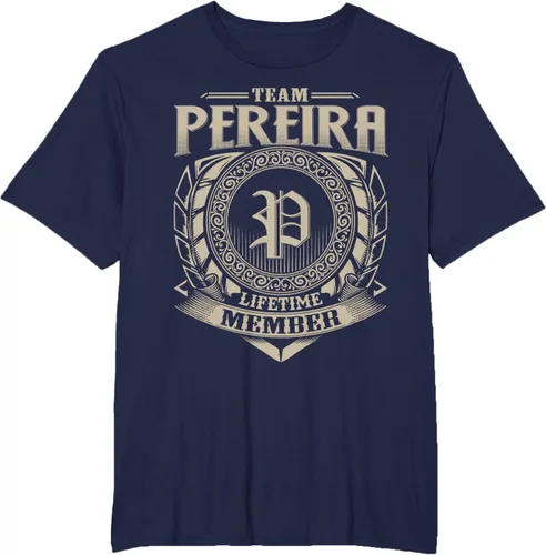 Vista 16 de Team PEREIRA Lifetime Member Apellido PEREIRA Family Vintage Camiseta, Negro