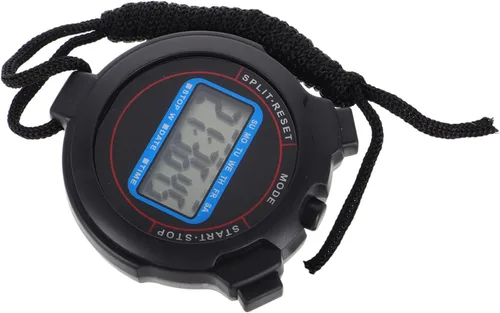 Vista 9 de GALPADA Cronómetro digital con pantalla grande, funcionamiento silencioso, temporizador portátil de mano para natación, entrenamiento, correr