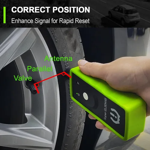 Vista 4 de JDIAG Herramienta de aprendizaje 2 en 1 TPMS Super EL50448 para GM y para Ford, herramienta de reset del sensor de presión de neumáticos TPMS