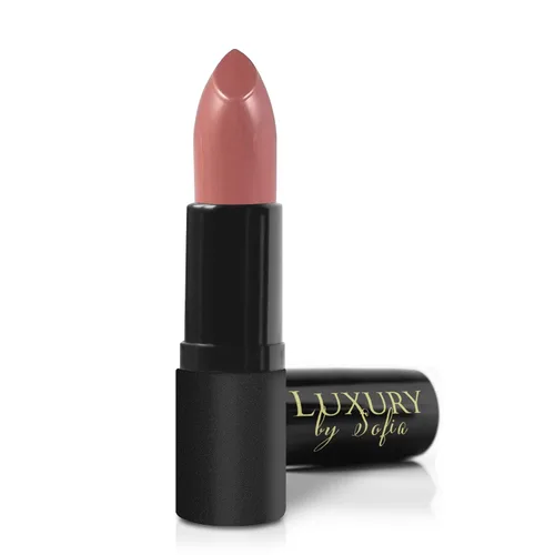 Vista 10 de Luxury by Sofia Lápiz labial totalmente natural, color de labios semimate, hidratante, de larga duración, maquillaje vegano para mujeres (fe)