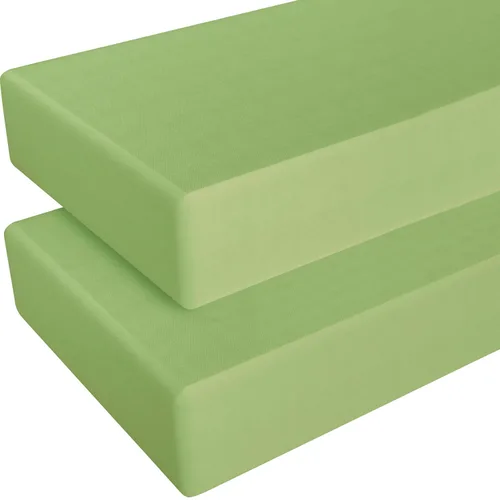 Vista 21 de NTBAY - Sábana bajera ajustable para cuna para bebé, color sólido y suave, 28.0 x 52.0 pulgadas Soft Fitted Crib Sheet with Full Elastic and 8