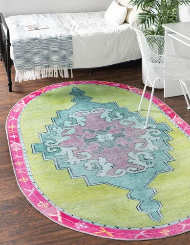 Vista 53 de Unique Loom Timeless Collection - Alfombra de área - Thomas (2' x 3' 1" ovalada, negro y blanco/gris)