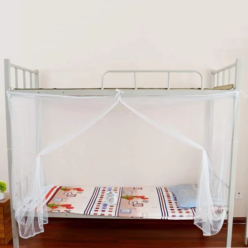 Vista 3 de Red de dosel para cama, tamaño individual/matrimonial/queen, color blanco