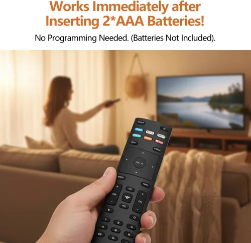 Vista 4 de Universal para control remoto Vizio TV, control remoto de repuesto para televisores inteligentes Vizio.
