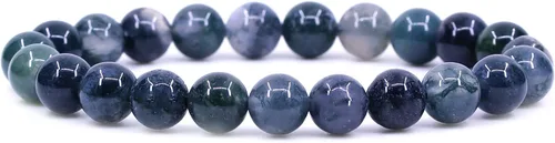 Vista 37 de Amandastone Pulsera elástica de cuentas redondas de 0.315 in con piedras preciosas naturales de 7 pulgadas