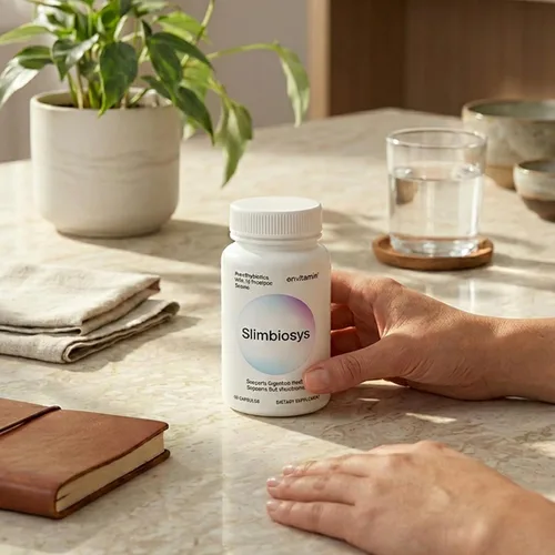 Vista 4 de envitamin Slimbiosys Ultra Probiotic Cápsula - Pre y probióticos para mujeres y hombres - Apoya tu microbioma