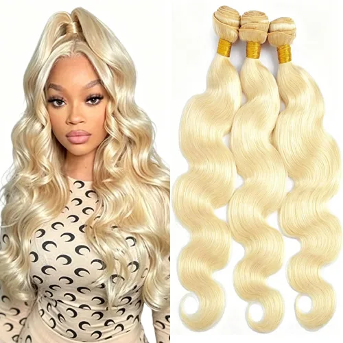Vista 263 de P4613 Cabello humano rizado onda profunda marrón y paquetes mixtos 8 10 12 P4613 Ombre Marrón-Rubio-DP