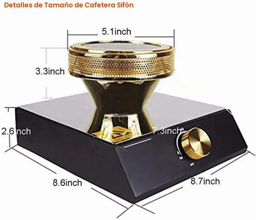 Vista 5 de Calentador de haz halógeno para cafetera Syphon 110V quemador infrarrojo calor