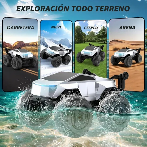 Vista 5 de Coche de control remoto, 2.4GHz impermeable RC Monster Truck