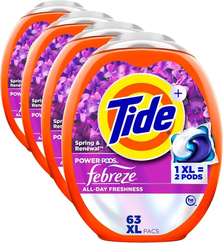 Vista 15 de Tide Power Pods - Cápsulas de detergente para ropa deportiva, 25 unidades, avanzado para sudor + combatiente de manchas